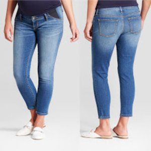 ISABEL MATERNITY Inset Panel Skinny Crop Jeans 12